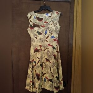 Macinni vintage style bird dress size L